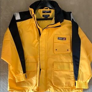 Boys Polo Sport hooded windbreaker- rain coat - M